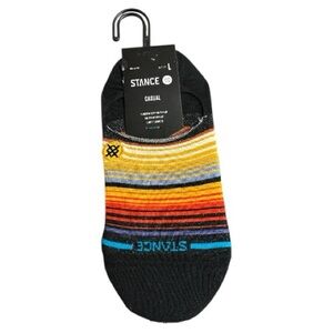 Stance Curren St - Unisex Socks - Lightweight Cotton Blend Black Large new